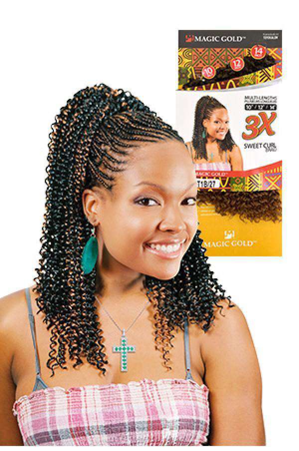 Magic Gold 3X Sweet Curl Braid 10", 12", 14"