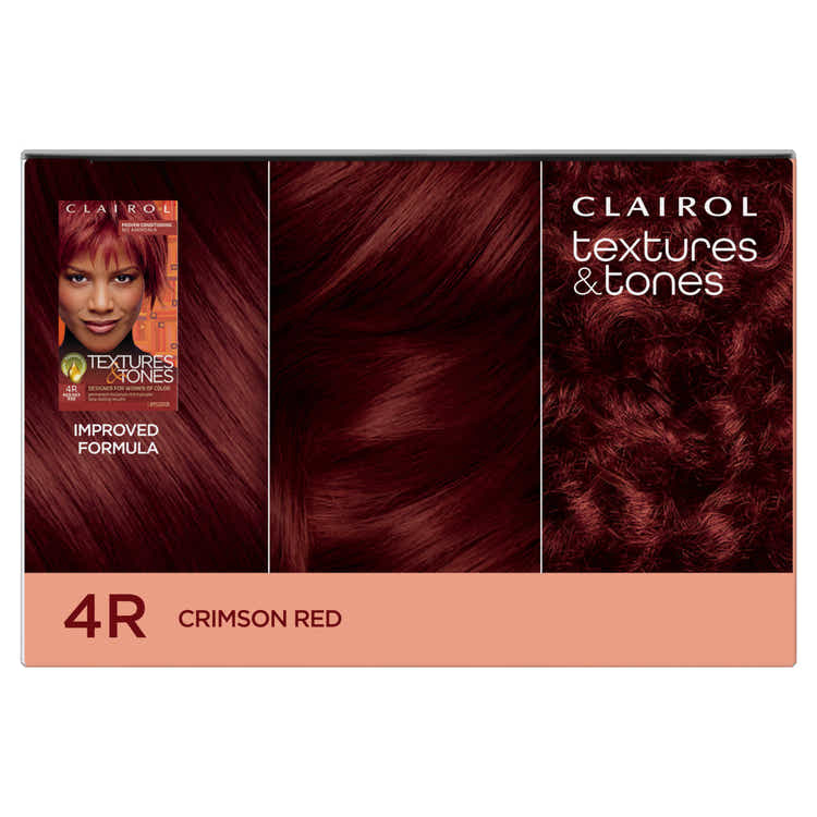 Clairol Textures & Tones Hair Color - 4R Crimson Red