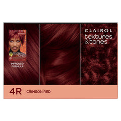 Clairol Textures & Tones Hair Color - 4R Crimson Red
