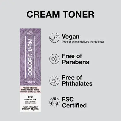 Wella Color Charm Permanent Cream Toner - T86 Radiant Lilac