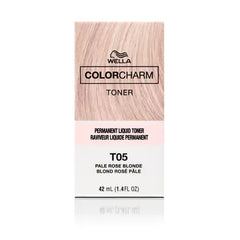 Wella Color Charm Permanent Liquid Hair Toner - T05 Pale Rose Blonde