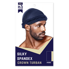 Mr. Durag Silky Spandex Crown Turban - Assorted #4349