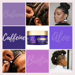 EN LOVE Strength & Length Extreme Hold Braid Gel Batana & Biotin (8oz)