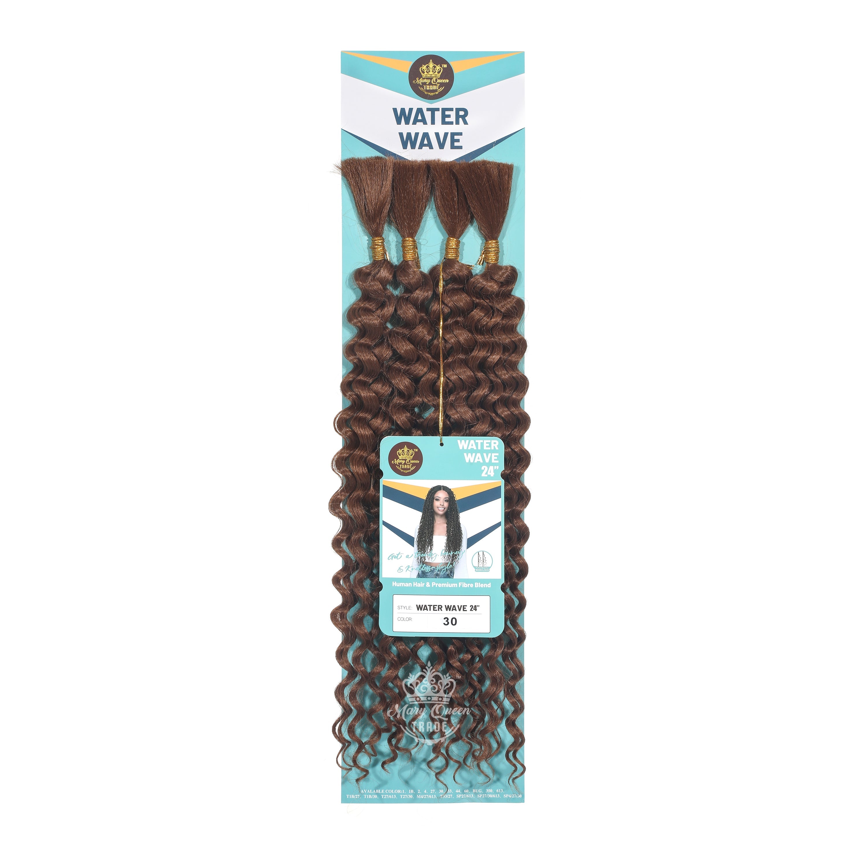 4X Water Wave 24" Boho Braiding Hair