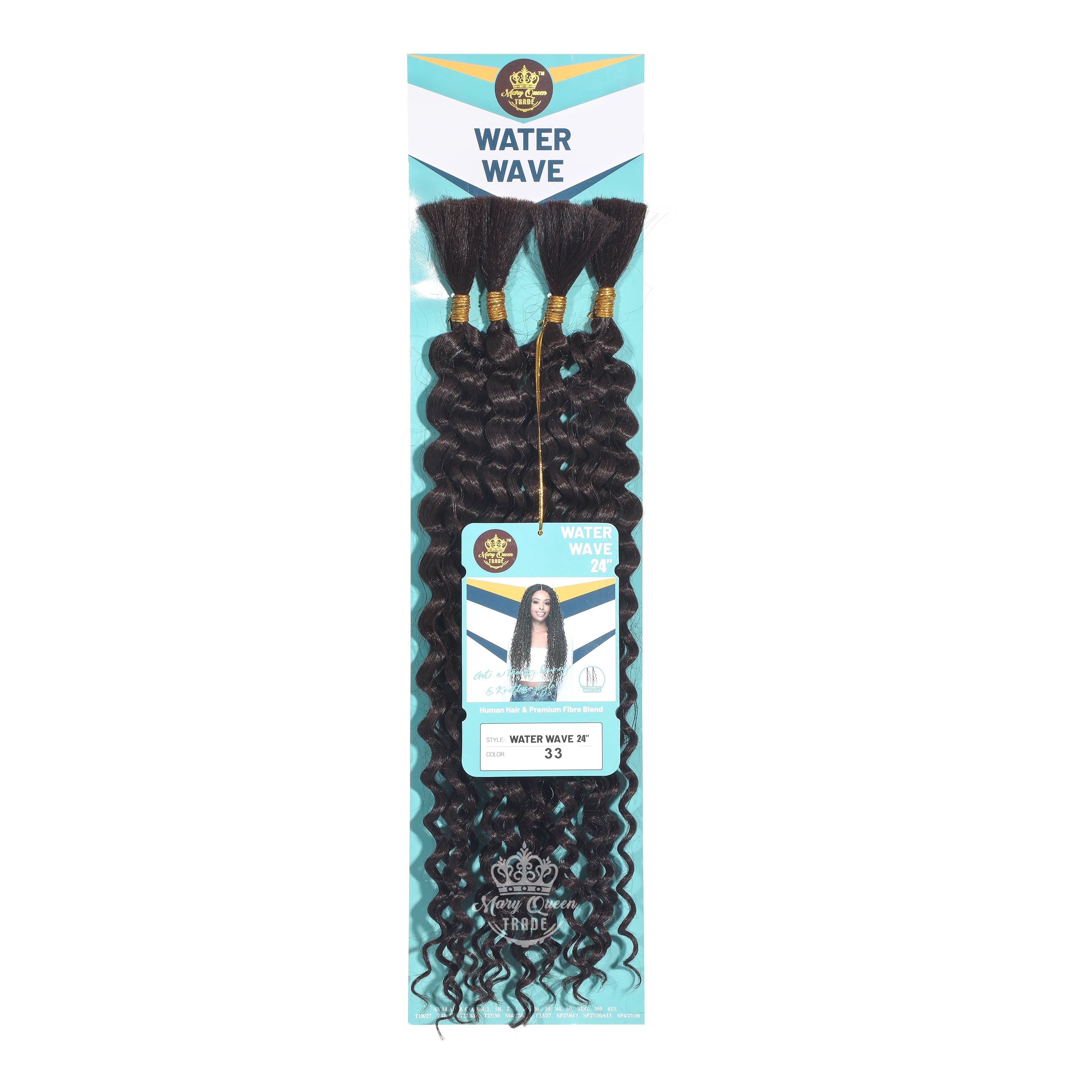 4X Water Wave 24" Boho Braiding Hair