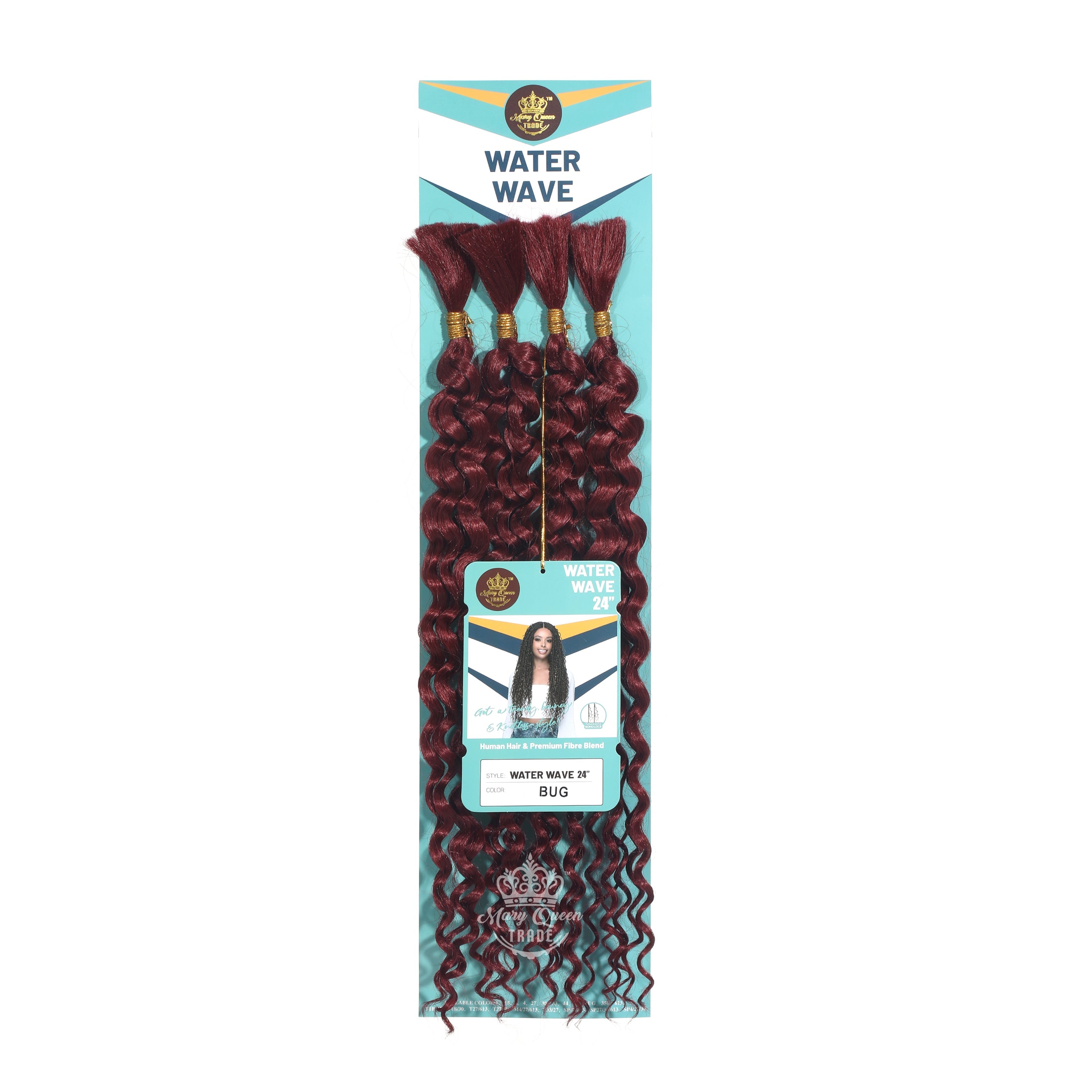4X Water Wave 24" Boho Braiding Hair