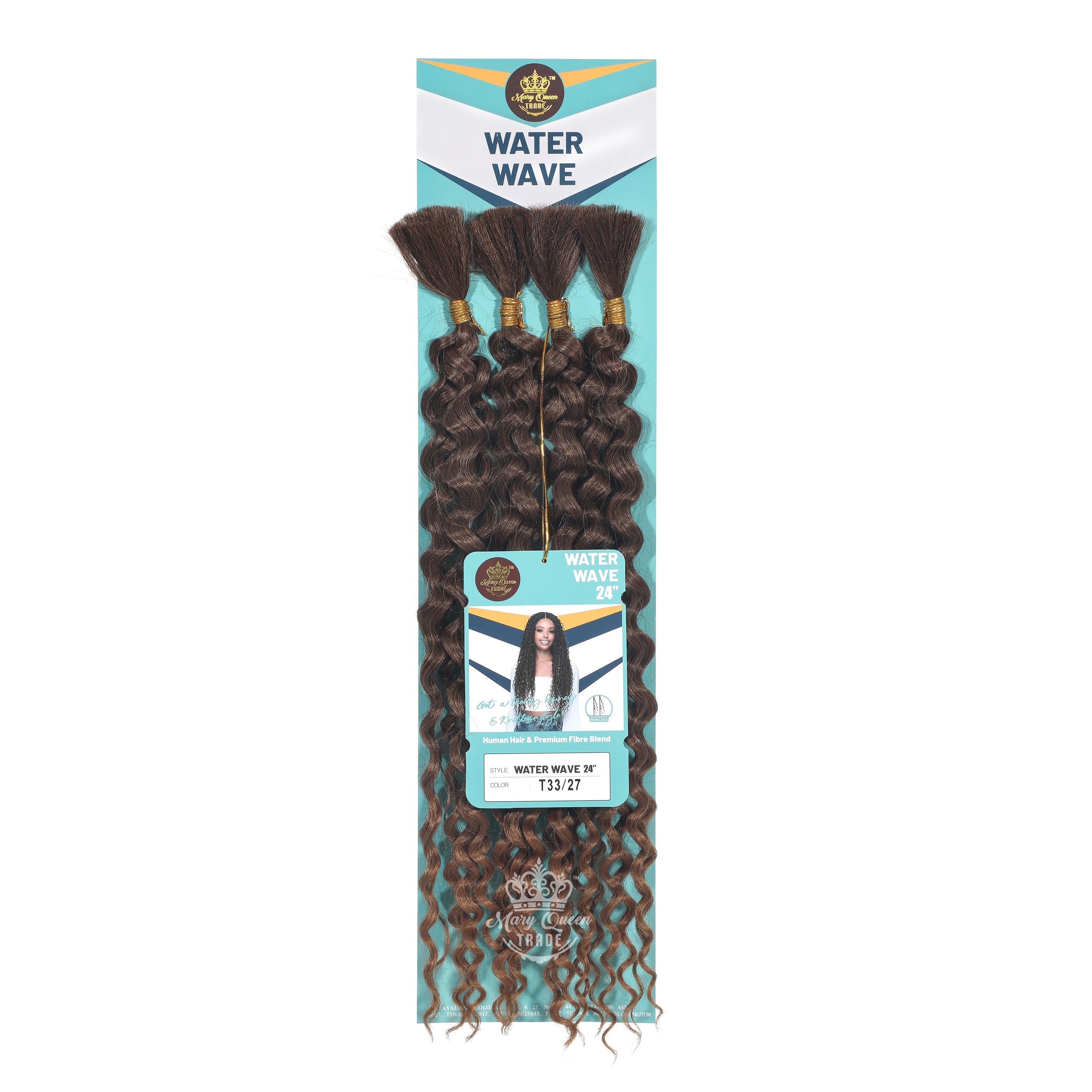 4X Water Wave 24" Boho Braiding Hair