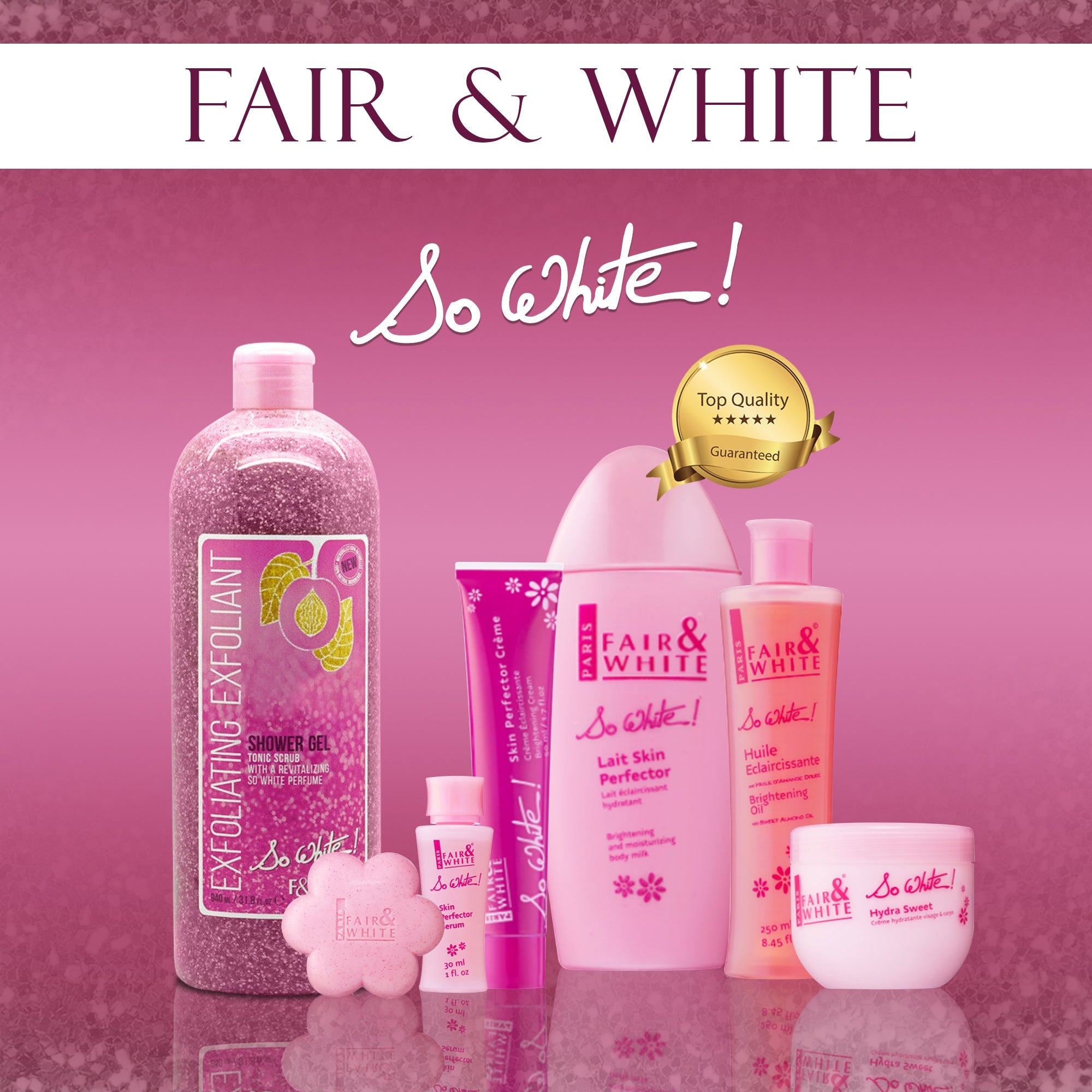 Fair And White So White Exfoliating Shower Gel With Tonic Scrub 940ml / 31.8 fl oz
