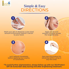Fair and White Exclusive Whitenizer Serum with Pure Vitamin C 30ml