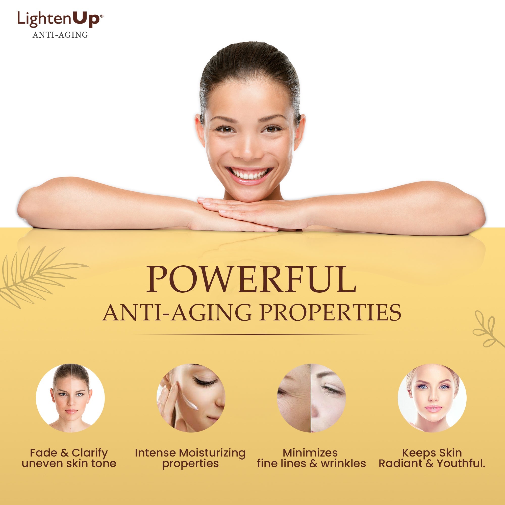 LightenUp GOLD Anti-Aging Brightening Cream Jar 100ml