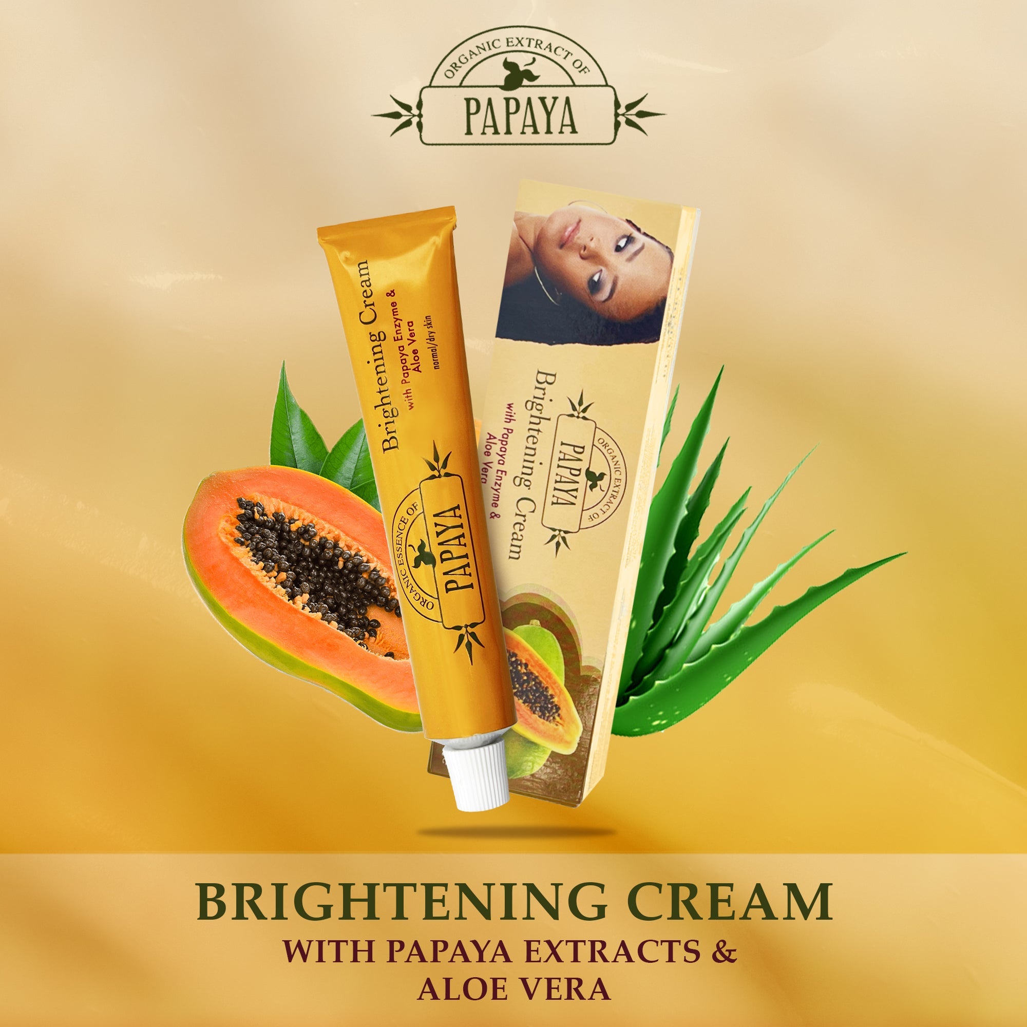 Organic Extract of Papaya cream tube 50ML