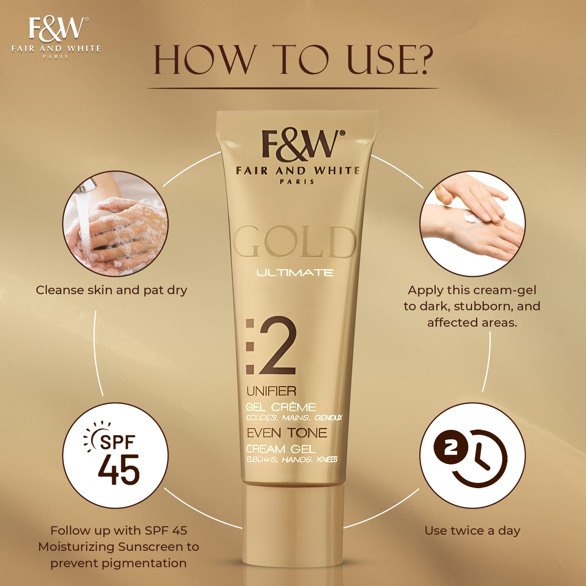Fair And White Gold Specialized Cream Gel 30ml