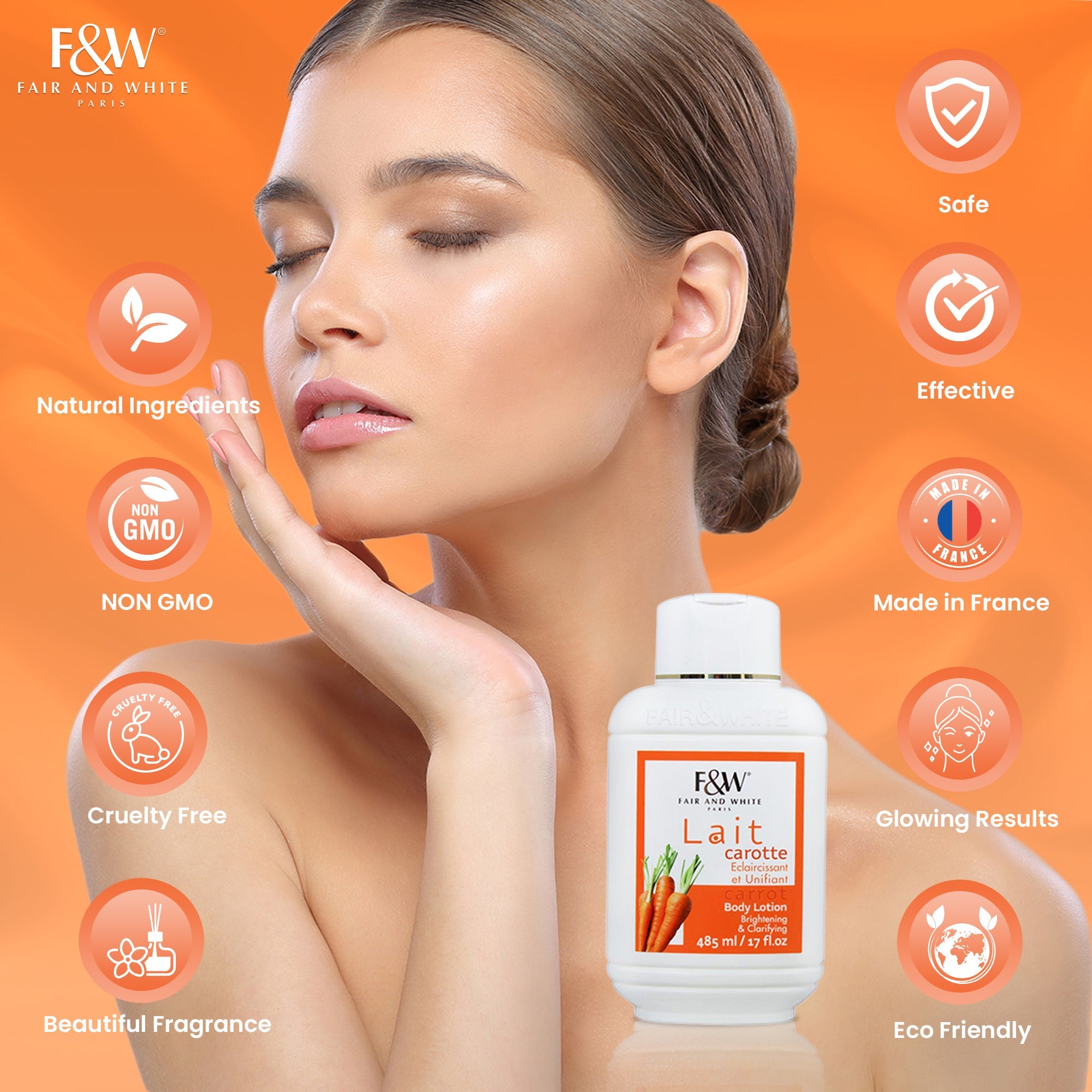Fair and White Original Carrot Body Lotion 500ml