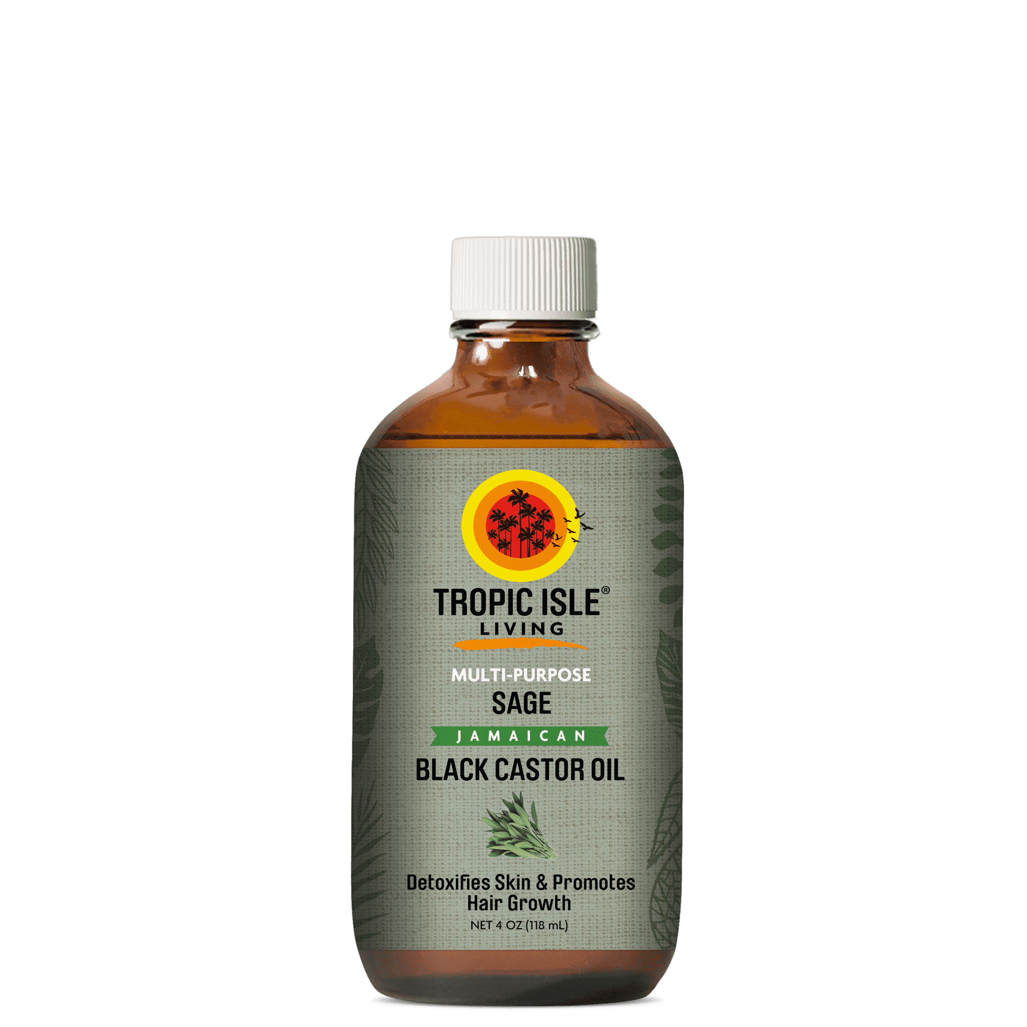 Tropic Isle Living Jamaican Black Castor Oil - Sage