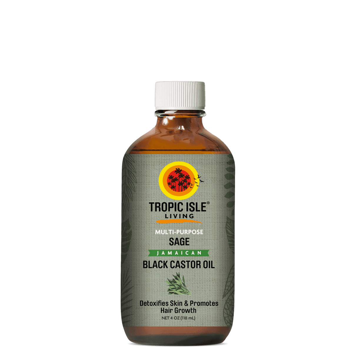 Tropic Isle Living Jamaican Black Castor Oil - Sage