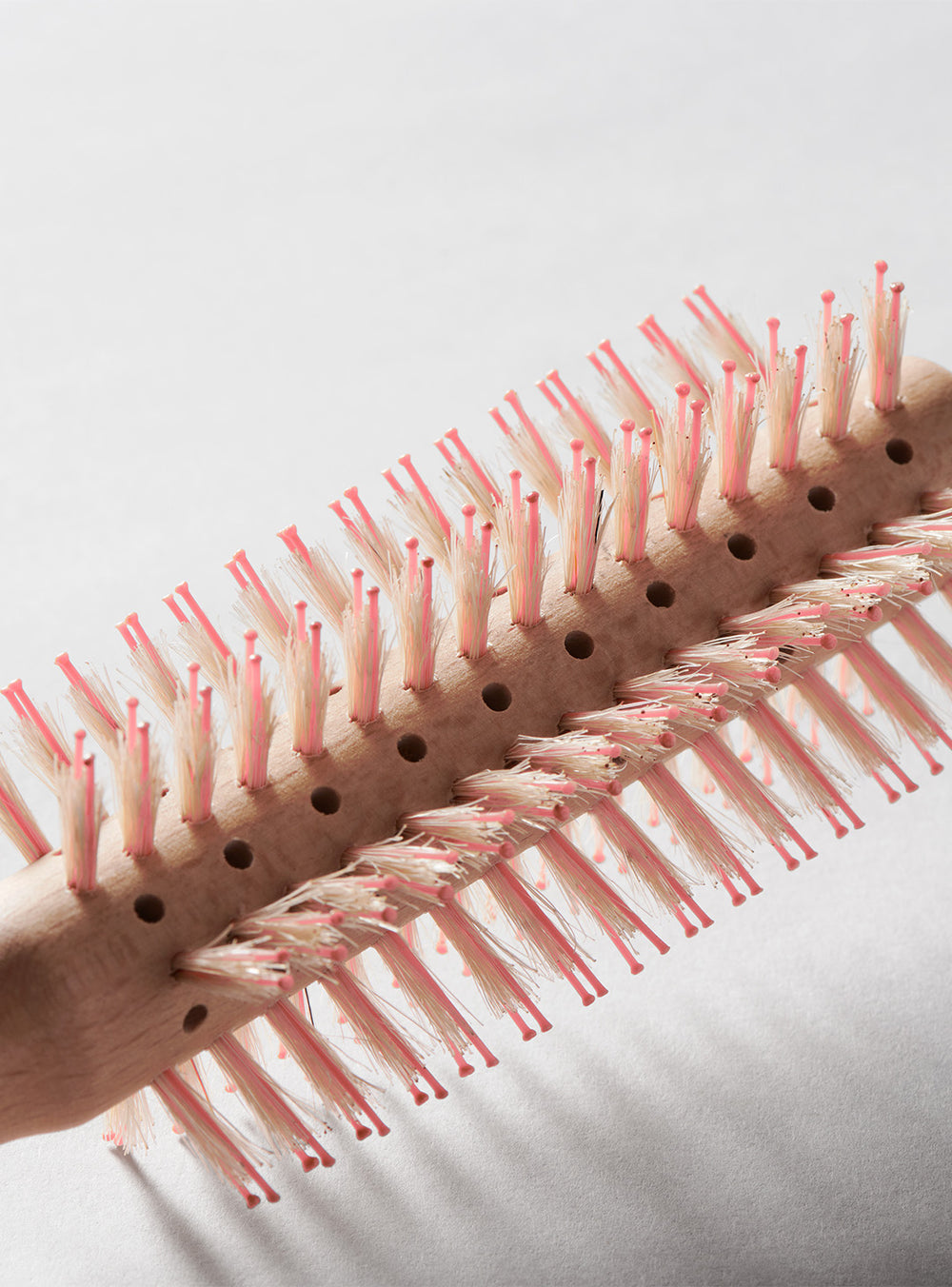 FROMM Mission Sleek Vented Round Wood Hair Brush w/Boar Bristles - 3/4"