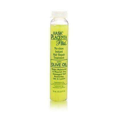 Hask Placenta No-Rinse Instant Hair Repair Treatment w/ Olive Oil