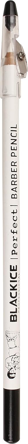 Black Ice Barber Pencil - White