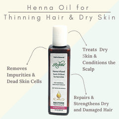 Reshma RESTORE Henna Infused Oil For Thinning Hair & Tired Skin