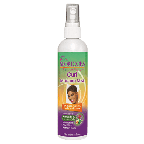 Pink Shortlooks SassAFraz Styling Spray