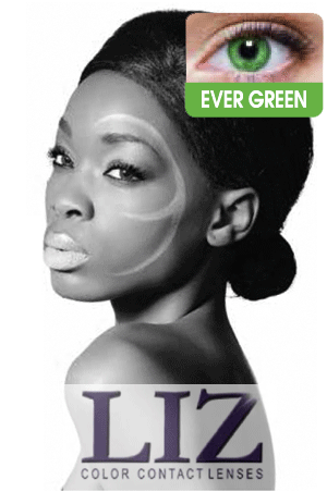 LIZ Color Contact Lenses #2T Ever Green #12