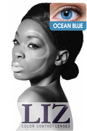 LIZ Color Contact Lenses #2T Ocean Blue #5