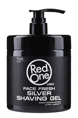 Red One Men Fresh Face Shaving Gel - Silver