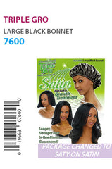 Triple Gro/SOS Large Black Bonnet #7600 -dz