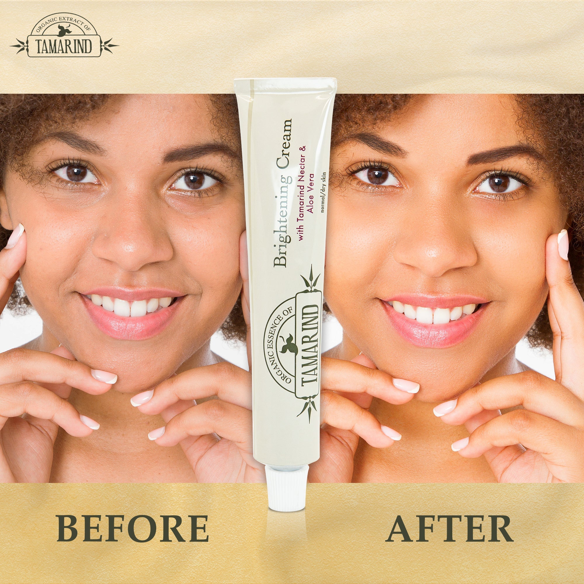 Organic Extract Of Tamarind Brightening cream Tube 50ml