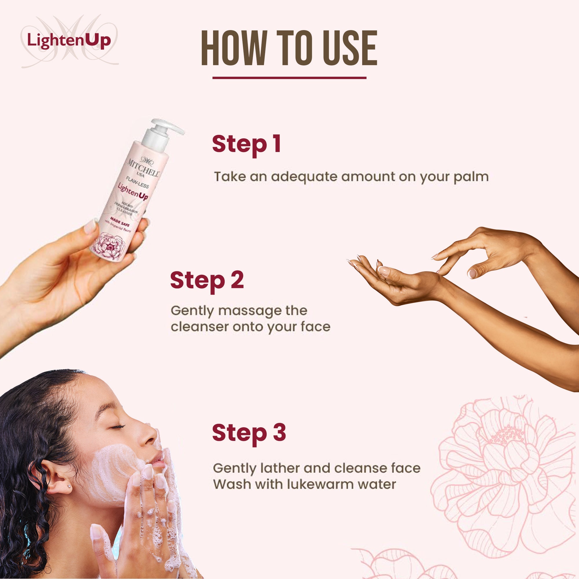 Lighten Up Flaw-Less Cleanser 150g