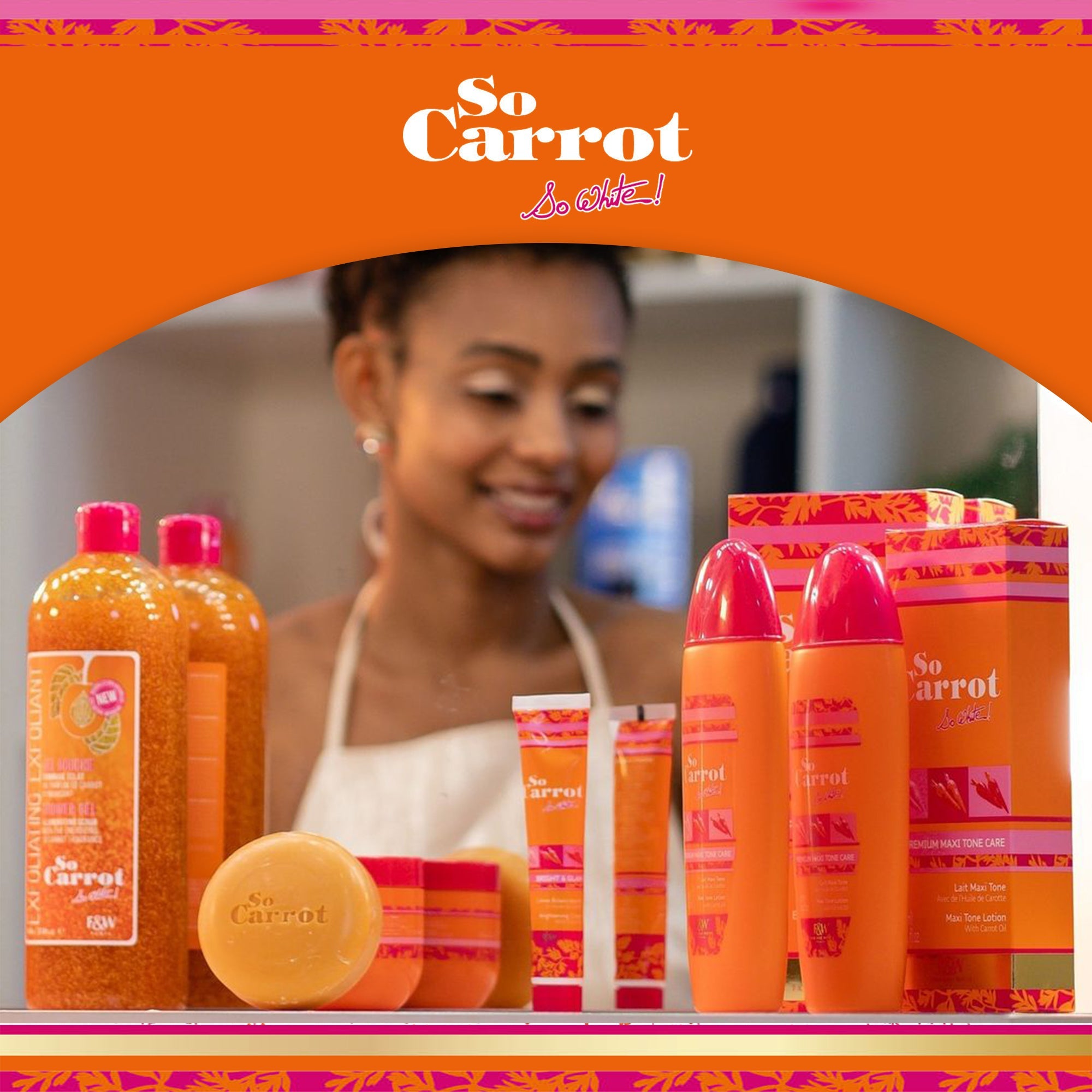 Fair and White So Carrot  Exfoliating Shower Gel 940 ml