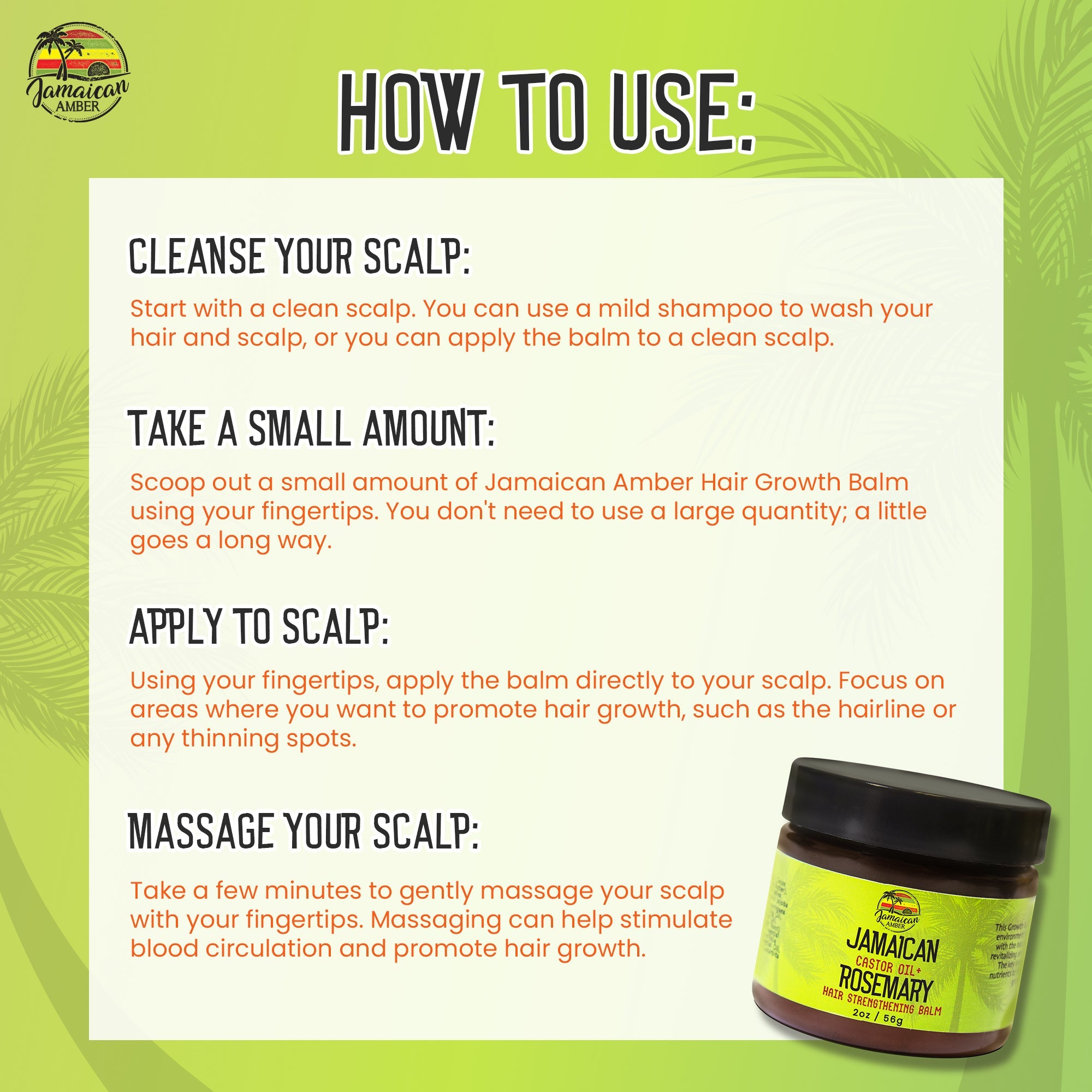 Jamaican Amber Hair Growth Balm 2oz