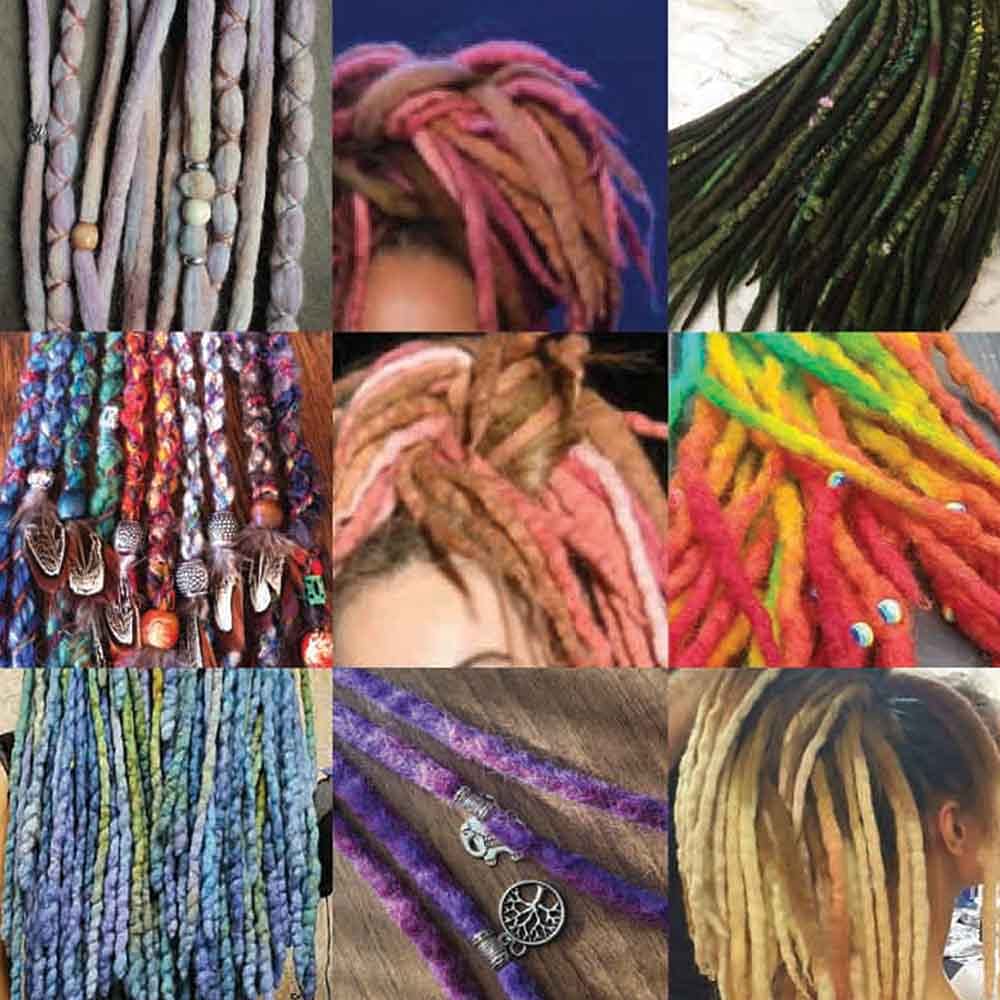 NATURAL 100% WOOL DREADLOCK 43INCH