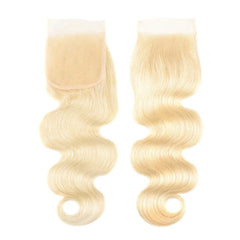 4X4 12A Virgin Lace Closure - Blonde Body Wave