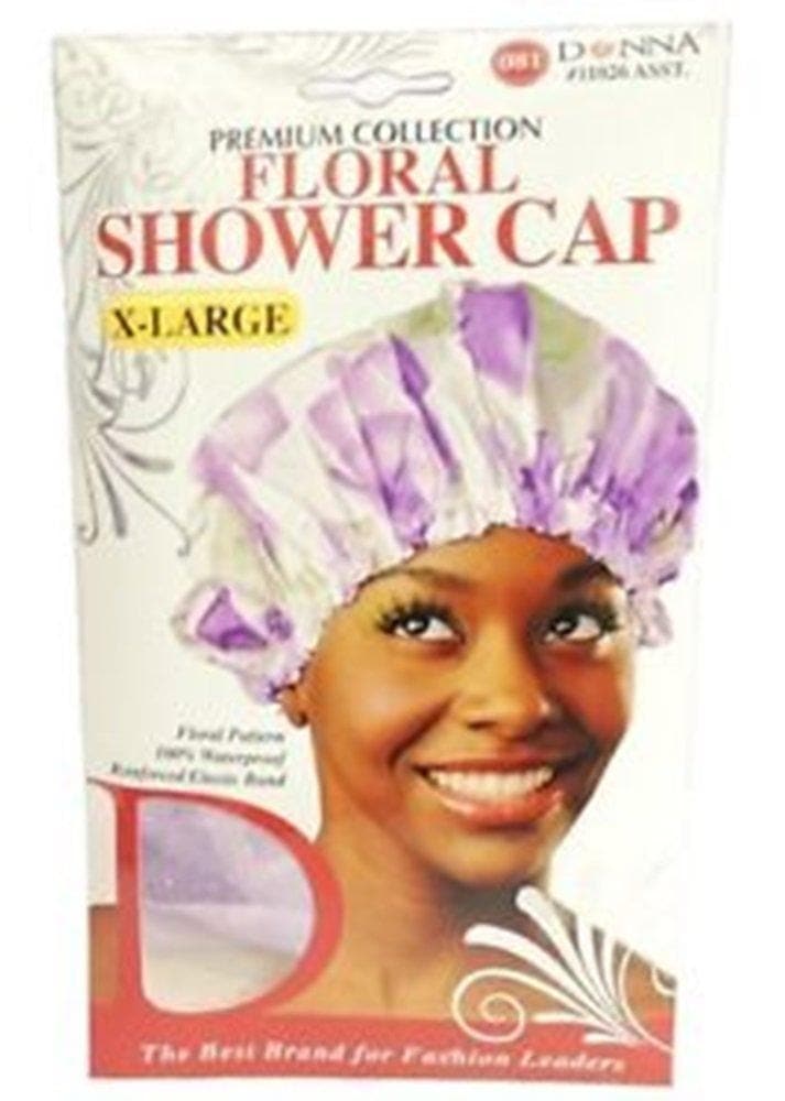 Donna Premium Floral Shower Cap