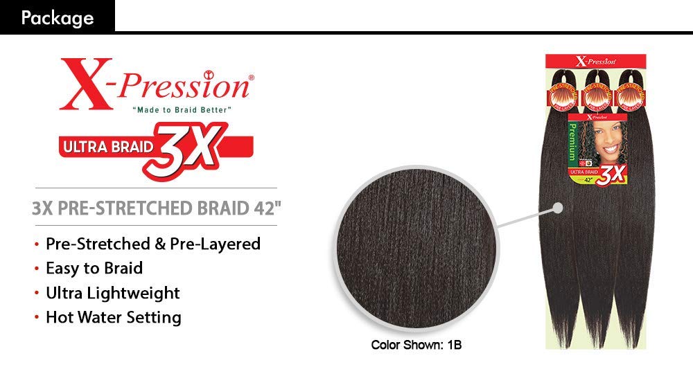 Outre 3X X-Pression Pre-Stretched Ultra Braid 42" - Dollar Deals