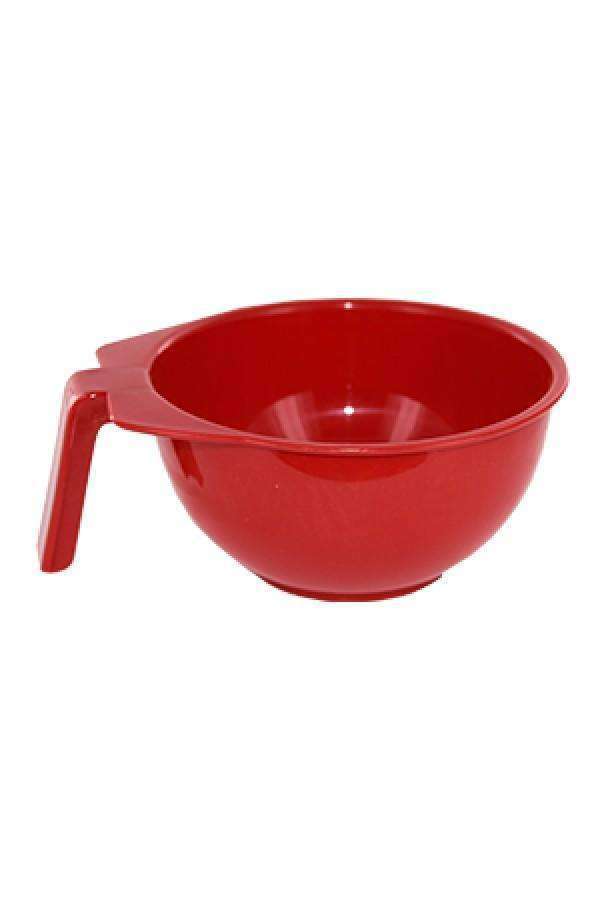 Round Hair Tint Mixing Bowl - Red