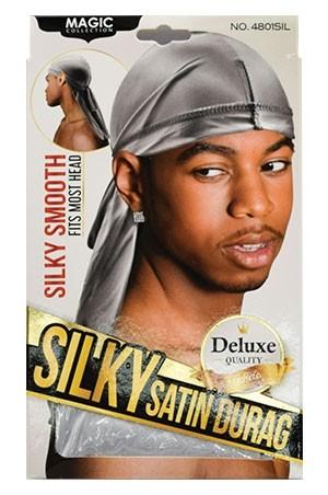 Magic Collection Silky Satin Durag #4801 Silver