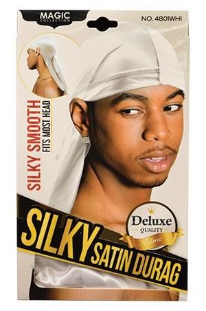 Magic Collection Silky Satin Durag #4801 White