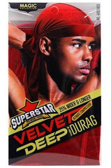 Magic Collection Velvet Deep Wave Durag #4803 Red