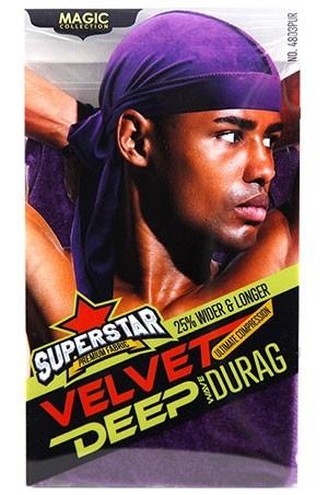 Magic Collection Velvet Deep Wave Durag #4803 Purple