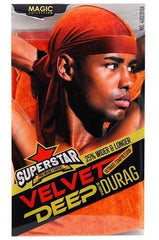 Magic Collection Velvet Deep Wave Durag #4807 Orange