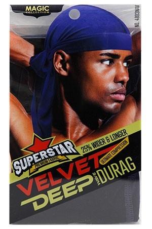 Magic Collection Velvet Deep Wave Durag #4803 Navy