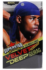 Magic Collection Velvet Deep Wave Durag #4803 Navy