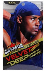 Magic Collection Velvet Deep Wave Durag #4803 Royal Blue