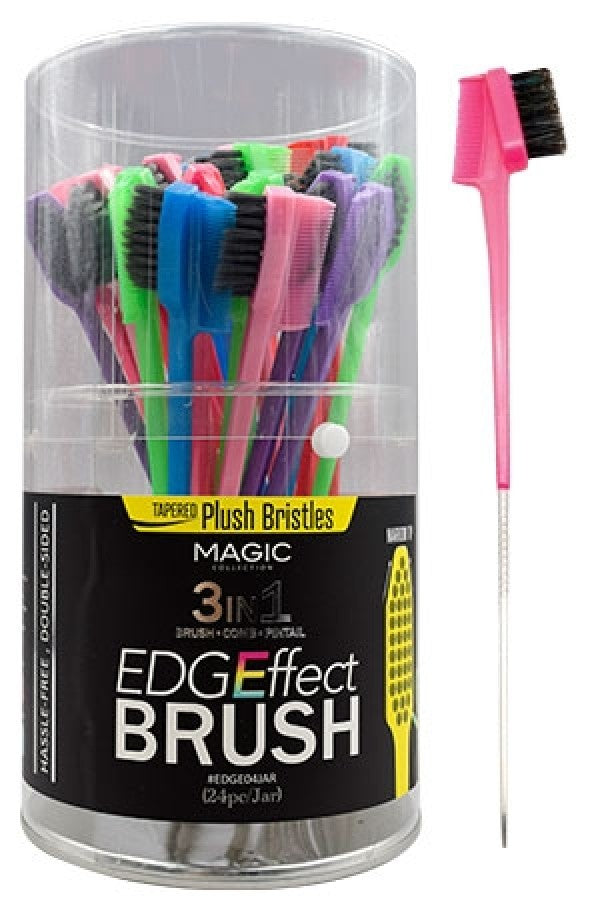 Magic Collection 3-In-1 Edge Brush - Tapered Plush Bristles