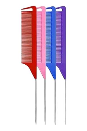 BTL Braiding Metal Pin Tail Fine Tooth Comb Assorted