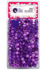Tara Large Hair Beads - Purple Jumbo Pack Mix #9038