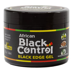 AFRICAN BLACK CONTROL Black Gel Edge Glue [5X Extreme Hold]