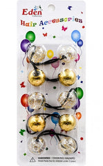 Eden Hair Baubles - Gold & Clear w/Glitter #LB24MGG